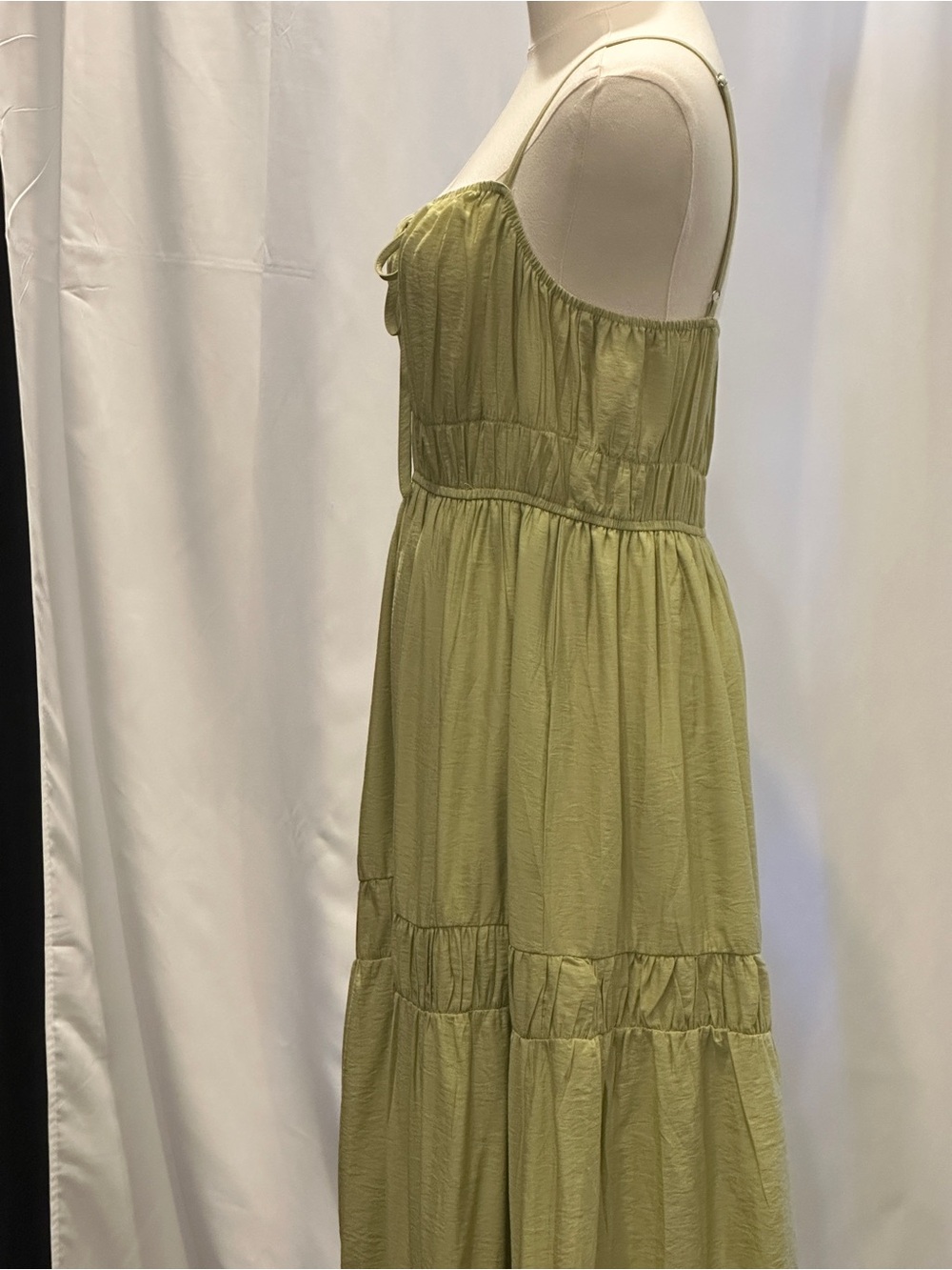 Blu Pepper Lime Green Spaghetti Strap Maxi Dress/NWOT - Picture 11 of 11